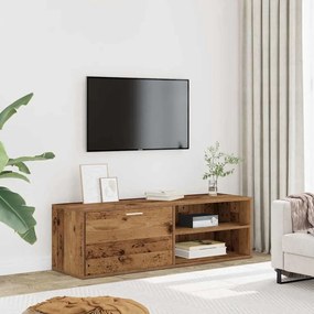 TV szekrény Régi fa 120x34x37 cm Gépelt fa