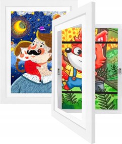 Rajzokra Nyitható Művészi Képkeret A4-ES Méretben, Tárolóval