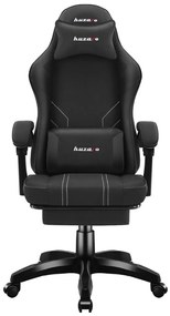 Gamer szék Huzaro Space lábtartóval Carbon fekete