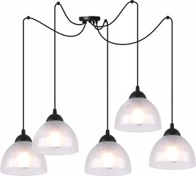 Mennyezeti Lámpa Lógó Csillár Pók Fekete Fehér Tejüveg Loft E27