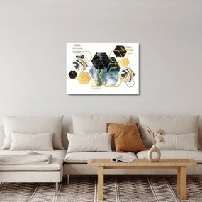 Kép - Sokszög (üvegen) (70x50 cm)