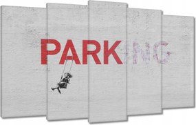 Festmények 100x60 Banksy Parkoló