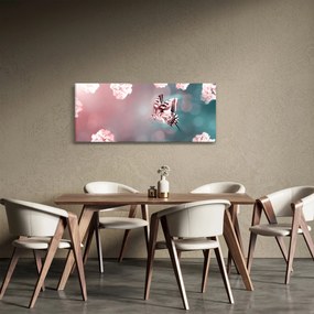 Kép - pillangó a virágok között (120x50 cm)