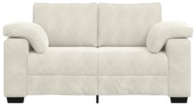 vidaXL krém bársony loveseat kanapé 120 cm