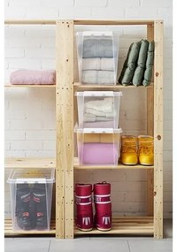 SmartStore Classic tárolódoboz fehér klipszekkel, 32 l, 32 l