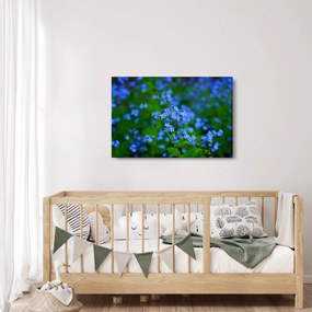 A kék virágok képe (90x60 cm)