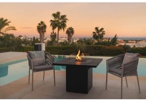 Planika Square Asztal GAS - Kültéri gáz kandalló 79,7x90 cm 10kW