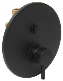 Paffoni Light zuhany csaptelep kapcsolóval fekete matt LIG015NO