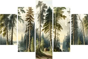 Kép - Szüreti táj az erdők (150x105 cm)