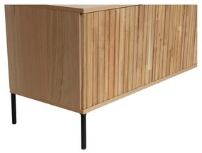 Natúr színű TV-állvány tölgyfa dekorral 150x56x44 cm Gravure – WOOOD