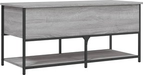 vidaXL szürke sonoma színű szerelt fa tárolópad 100 x 42,5 x 47 cm