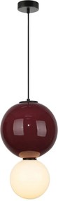 Italux modern függeszték pieve fehér matt fehér gesztenyebarna piros ibolya opál itxpnd-95221-1l-prp