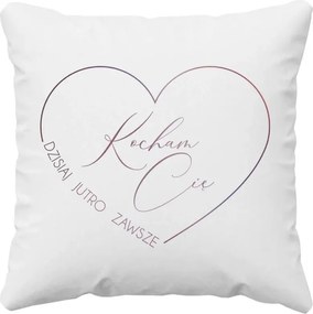 Szeretlek ma, holnap, mindig ajándék párna