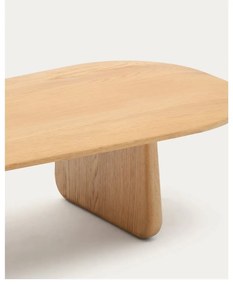 Natúr színű tölgyfa dohányzóasztal 64x146 cm Pirita – Kave Home