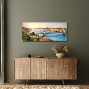 Budapest képe folyóval (120x50 cm)
