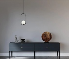 Italux modern függeszték lupus fehér fekete itxpnd-3965-1-bk