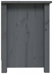 szürke tömör fenyőfa TV-szekrény 70 x 36,5 x 52 cm