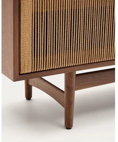 Barna TV-állvány diófa dekorral 200x50 cm Elan – Kave Home