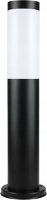 Álló lámpa kültéri kerti oszlop fekete kerek cső 45 cm Su-ma