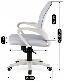 Irodai Forgószék Szürke Színbe. NATE