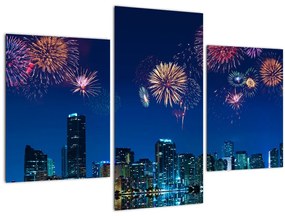 Kép - tűzijáték Miamiban (90x60 cm)