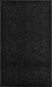 vidaXL fekete kimosható lábtörlő 90 x 150 cm