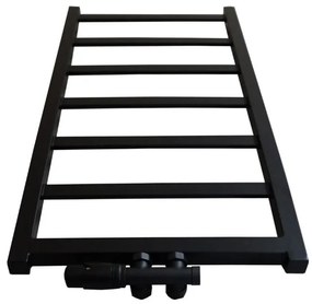 Regnis DEX, fűtőelem 430x1520mm központi csatlakozással 50mm, 642W, fekete matt, DEX150/40/D5/FEKETE