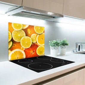 Üveg vágódeszka Citrusfélék 60x52 cm