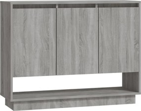 vidaXL szürke sonoma színű szerelt fa tálalószekrény 97 x 31 x 75 cm