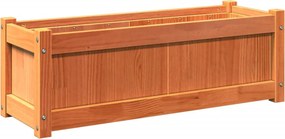 vidaXL viaszbarna tömör fenyőfa kerti virágláda 90 x 31 x 31 cm