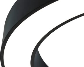 LED mennyezeti lámpa LED/100W/230V 3000/4000/6500K átm. 100 cm fekete