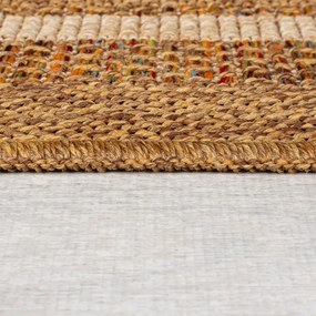 Natúr színű kültéri-beltéri szőnyeg 160x230 cm Layla Border – Flair Rugs