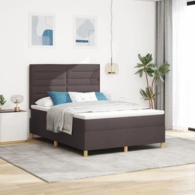 Box Spring Ăgy Matrac SötĂ©tbarna 140x200 cm Szövet