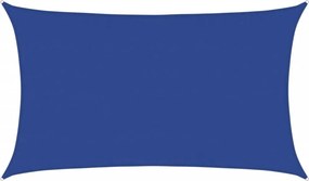 vidaXL kék négyszögletű HDPE napvitorla 160 g/m² 5x8 m