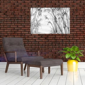 Kép - Bambusz erdő (90x60 cm)