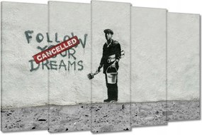 Festmények 150x95 Banksy Follow Your Dreams
