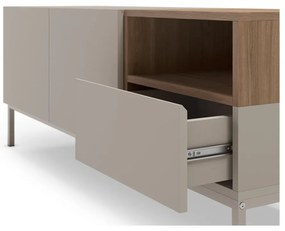 Krémszínű TV-állvány 140x55 cm Cailin – Marckeric