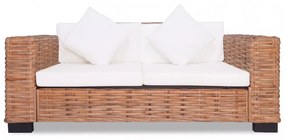 15 részes természetes rattan kanapészett