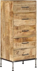 vidaXL tömör mangófa fiókos szekrény 45 x 35 x 106 cm