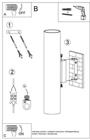 Sollux SL.1488 - Fali lámpa LAGOS 2xGU10/10W/230V zöld