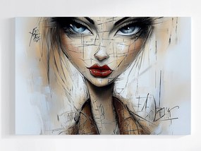 Poszter Modern Portré Nő Vázlat Modern Art 60x40