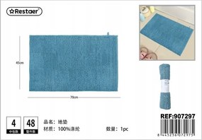 Morandi Puha Fürdőszobaszőnyeg Kék 45x70 cm