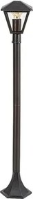 Paravento kültéri állólámpa e27 ip44 fekete 102cm magas