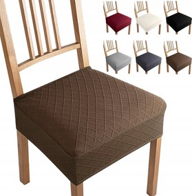 Karfa nélküli székhuzat, jacquard, levehető és mosható barna