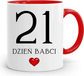 Piros Bögre Nagymamáknak Nagymama Napjára fényképes nyomattal