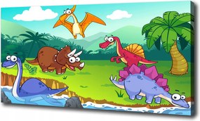 Canvas falikép Dinoszauruszok 100x70 cm