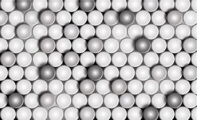 Fotótapéta Színátmenetes gömbök 3D hatás szürke textúra 208x146 +ragasztó