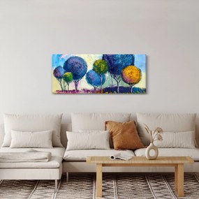 Kupolafák képe, olajfestmény (120x50 cm)