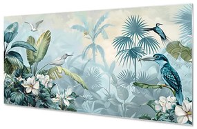 Wallplex konyhahátfal Trópusi Madarak (Méret: 60x120)