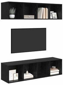 TV szekrény garnitúra 2 pcs Musta tammi 37 x 37 x 142.5 cm